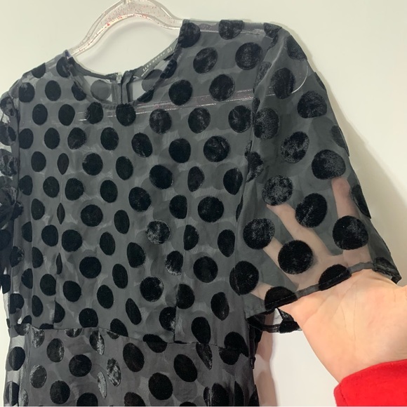 Zara black dots dress size M - Picture 8 of 16
